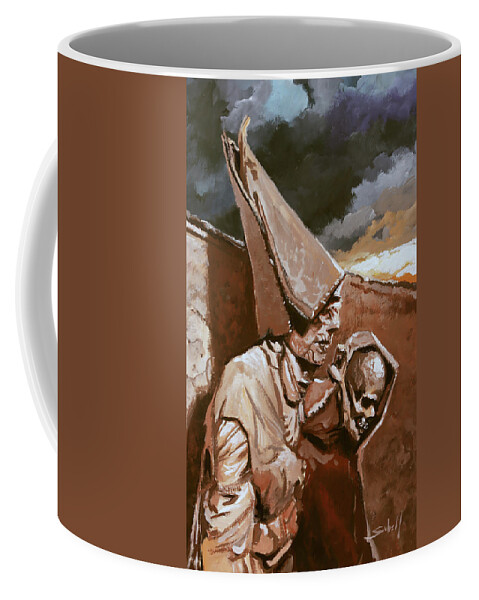Monster Coffee Mug featuring the painting Carnival of Souls by Sv Bell