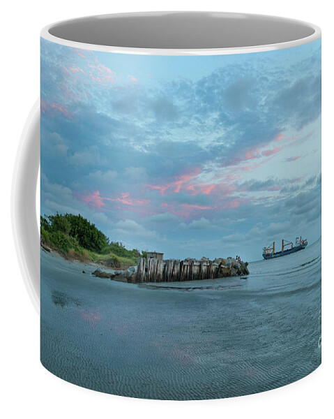 Bbc Chartering Coffee Mug featuring the photograph Carolina Salty Shores by Dale Powell