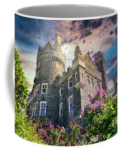 Casa Loma Castle In Toronto 8560 Coffee Mug featuring the photograph Casa Loma Castle in Toronto 8560 by Carlos Diaz