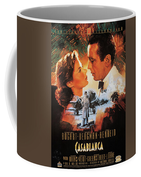 Casablanca Coffee Mug featuring the mixed media ''Casablanca'' poster 1942 by Movie World Posters