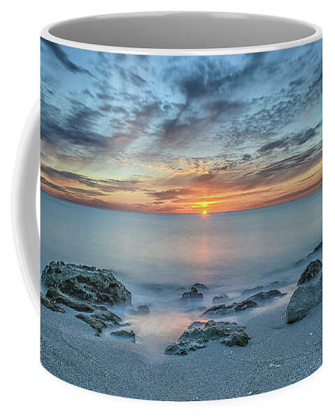 Gulf Of Mexico Coffee Mug featuring the photograph Caspersen Beach Sunset by Rudy Wilms