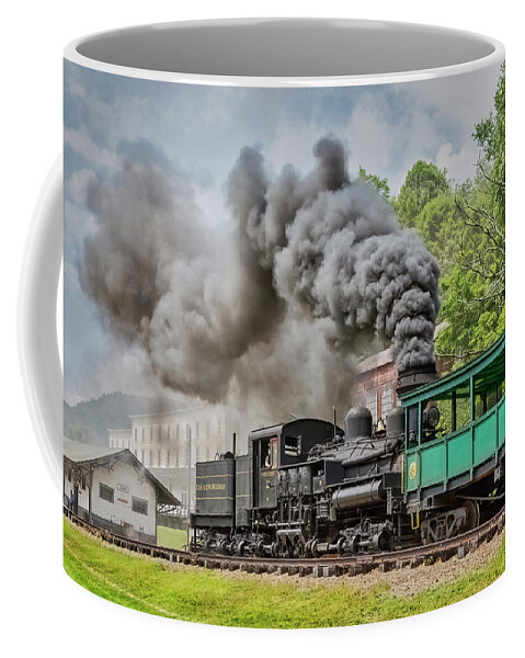 Cass Scenic Railroad State Park Coffee Mug featuring the photograph Cass Scenic Railroad by Jurgen Lorenzen