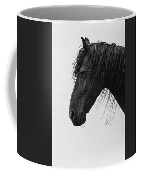 Horse Coffee Mug featuring the photograph Castiel - Horse Art by Lisa Saint