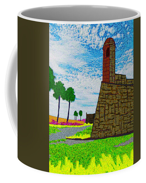 Florida Coffee Mug featuring the digital art Castillo De San Marcos by Rod Whyte