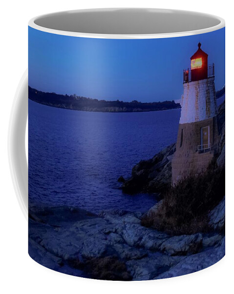 Castle Hill Lighthouse Coffee Mug featuring the photograph Castle Hill Lighthouse by Christina McGoran