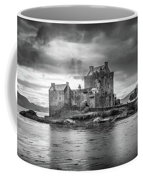 Scotland Coffee Mug featuring the photograph Castle in the storm by Bradley Morris