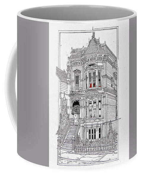 Drawings Coffee Mug featuring the photograph Castles On California Street by Ira Shander