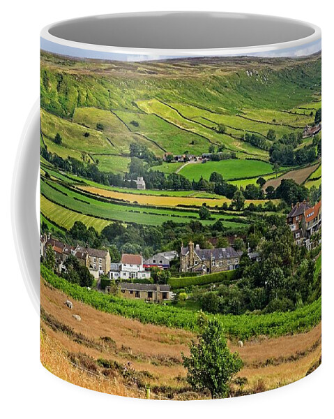 Castleton Coffee Mug featuring the photograph Castleton Village, North Yorkshire Moors by Martyn Arnold