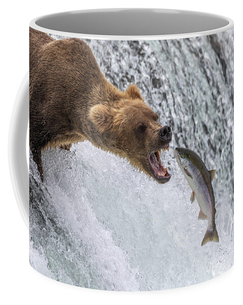 Grizzly Coffee Mug featuring the photograph Catch of the Day by Randy Robbins