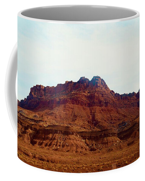 Lees Coffee Mug featuring the photograph Permo-Triassic unconformity -Lee's Ferry by Bnte Creations