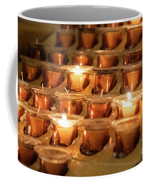 Joshua Mimbs Coffee Mug featuring the photograph Catholic Candles by FineArtRoyal Joshua Mimbs