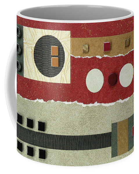 Mixed-media Coffee Mug featuring the mixed media Cause and Effect by MaryJo Clark