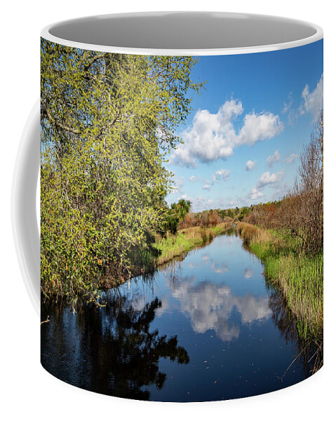 Caw Caw Interpretive Center County Park Coffee Mug featuring the photograph Cloudscape at Caw Caw by Cindy Robinson