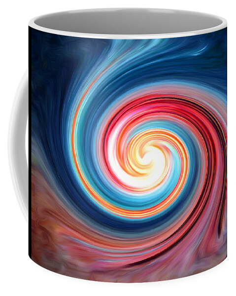 The Entranceway Coffee Mug featuring the digital art Celestial Swirl by Ronald Mills