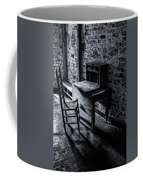 Marietta Georgia Coffee Mug featuring the photograph Chair And Desk by Tom Singleton