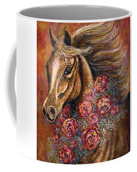 Horse Coffee Mug featuring the painting Champion by Natalie Holland