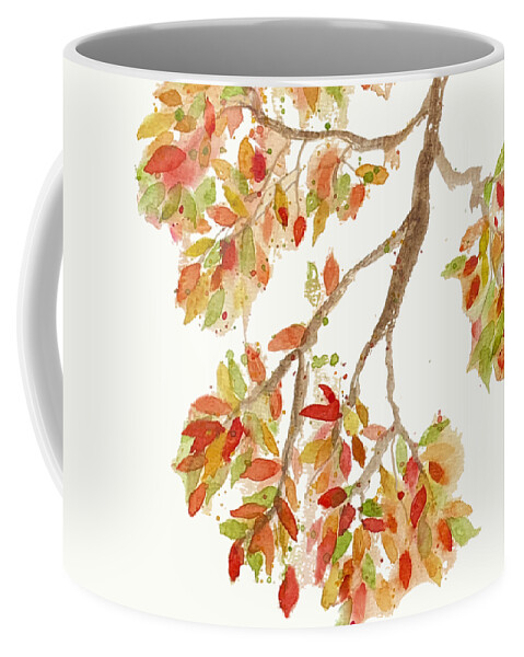 Autumn Leaves Coffee Mug featuring the painting Changing Fall Leaves by Deborah League