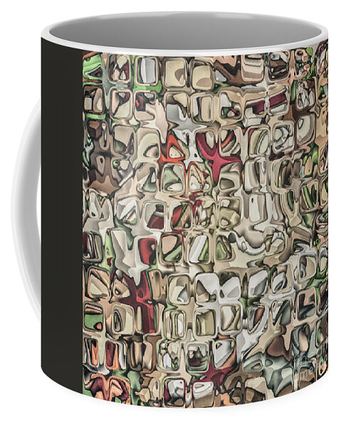 Earth Tones Coffee Mug featuring the digital art Chaos and Texture by Phil Perkins
