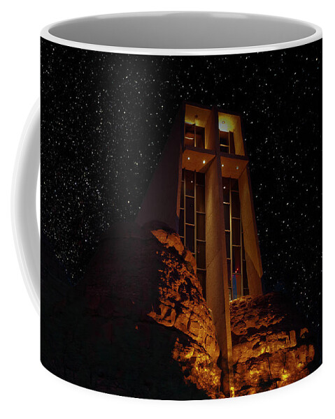 Sedona Coffee Mug featuring the photograph Chapel Under the Stars by Al Judge