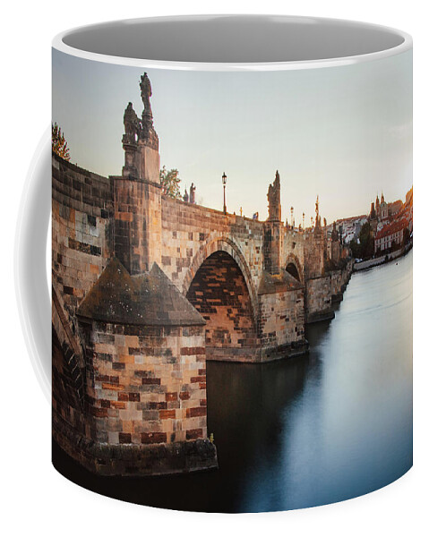 Castle Coffee Mug featuring the photograph Charles bridge in Prague, czech republic. by Vaclav Sonnek