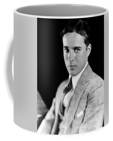Charlie Chaplin Coffee Mug featuring the photograph Charles Chaplin by Sad Hill - Bizarre Los Angeles Archive