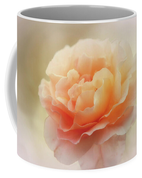 Flowers Coffee Mug featuring the photograph Apricot Rose by Elaine Teague