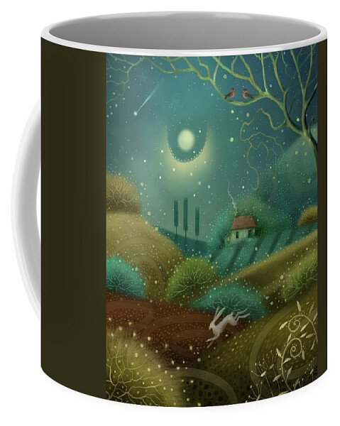 Landscape Coffee Mug featuring the painting Chasing Stars by Joe Gilronan