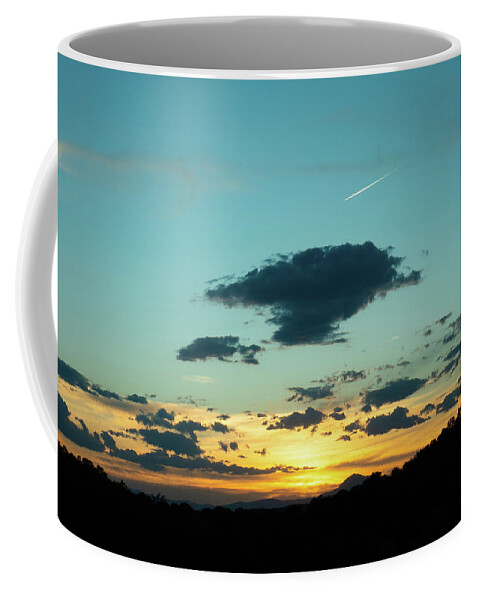 Sunset Coffee Mug featuring the photograph Chasing the Sunset by Ron Long Ltd Photography