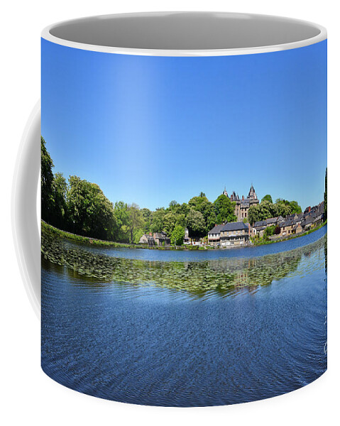 Lake Coffee Mug featuring the photograph Chateau de Combourg by PatriZio M Busnel