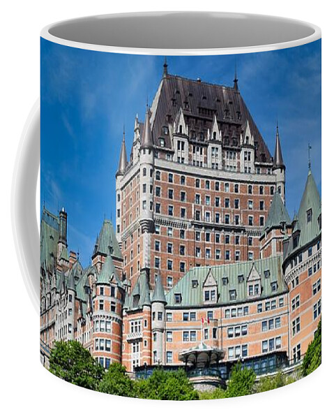 Chateau Coffee Mug featuring the photograph Chateau Frontenac QC Photo 158 by Lucie Dumas