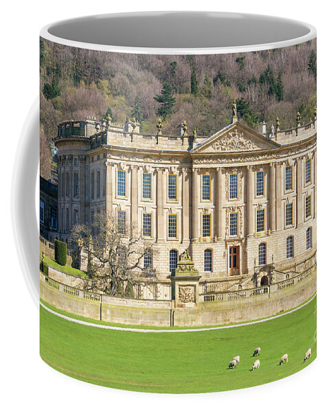 Chatsworth House Coffee Mug featuring the photograph Chatsworth House, England by Neale And Judith Clark