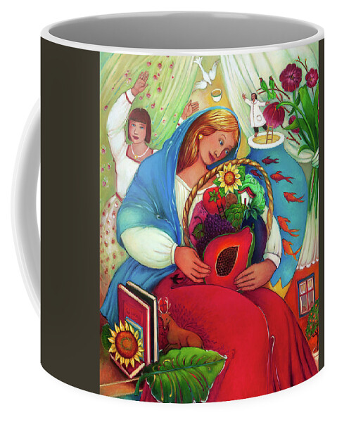 Fruit Coffee Mug featuring the painting Cherished by Linda Carter Holman