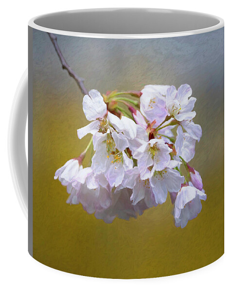 Plant Coffee Mug featuring the photograph Cherry Blossom Flowers by Art Cole