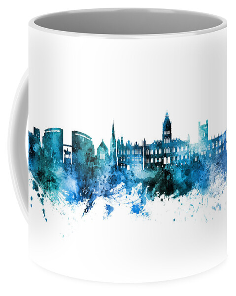 Chester Coffee Mug featuring the digital art Chester England Skyline #70 by Michael Tompsett