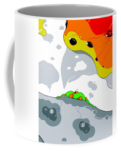 Bird Coffee Mug featuring the digital art Chicken Little by Craig Tilley