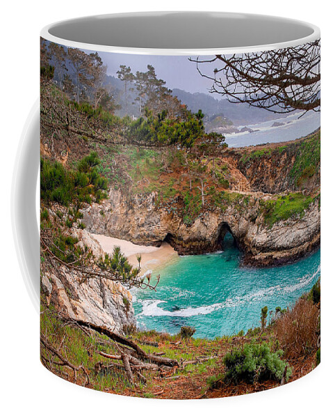 China Cove Coffee Mug featuring the photograph China Cove at Point Lobos by Charlene Mitchell