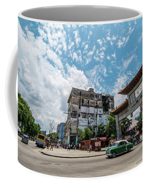 Cuba Coffee Mug featuring the photograph China town entrance. Havana. Cuba by Lie Yim