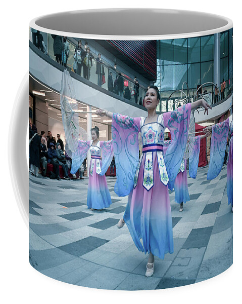 Dance Coffee Mug featuring the photograph Chinese New Year Dance by Andrew Lalchan