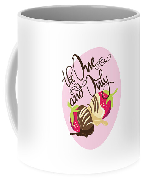 Chocolate And Strawberry Lover Gift Funny Valentines Day Present Coffee Mug  by Funny Gift Ideas - Pixels