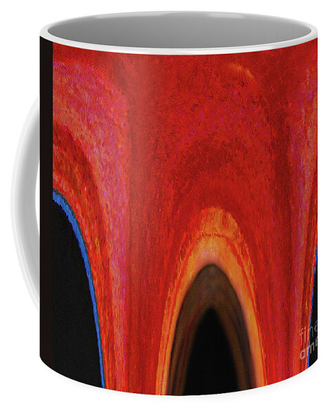 Abstract Coffee Mug featuring the mixed media Chosen Path by Sharon Williams Eng