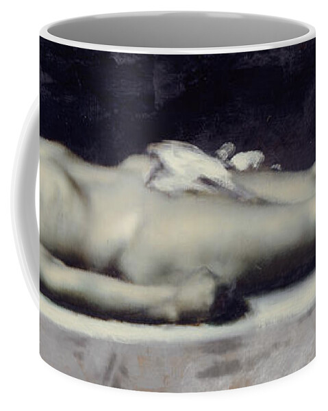 19th Century Painters Coffee Mug featuring the painting Christ at the Tomb by Jean-Jacques Henner
