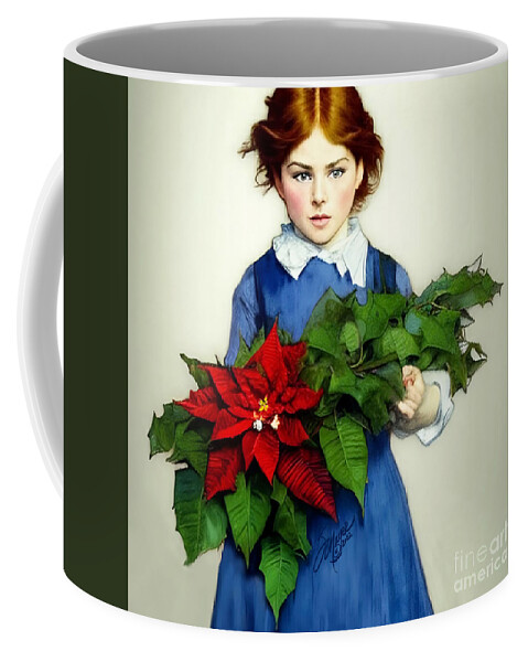 Christmas Art Coffee Mug featuring the digital art Christmas Child #2 by Stacey Mayer