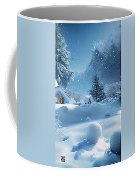 Holidays Coffee Mug featuring the digital art Christmas Magic is in the Air by Rafael Salazar