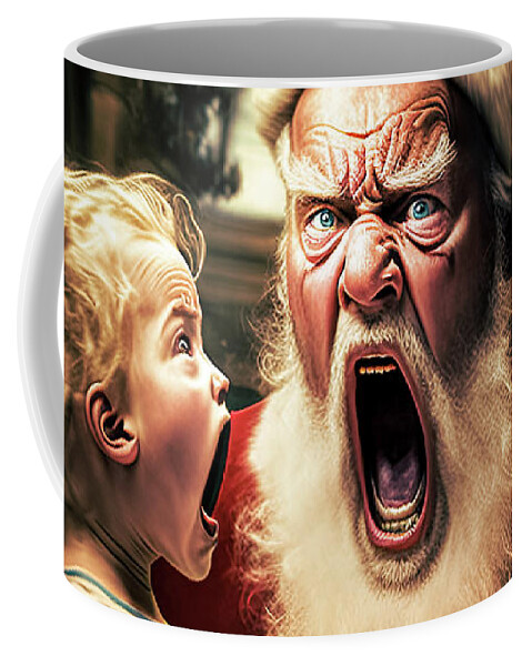 Christmas Coffee Mug featuring the painting Christmas Theraphy by Bob Orsillo