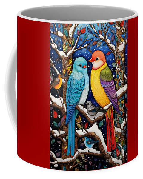 Hristmas Coffee Mug featuring the digital art Christmas Time Series 003 by Carlos Diaz