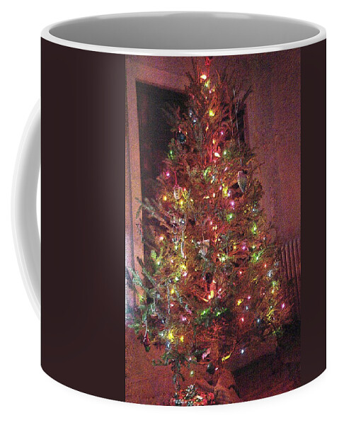 Red Coffee Mug featuring the photograph Christmas Tree Memories, Red by Carol Whaley Addassi