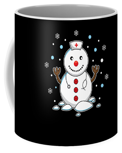 Christmas Tree Xmas Nurse Snowman Snow Holiday Gift Sticker by Haselshirt -  Pixels