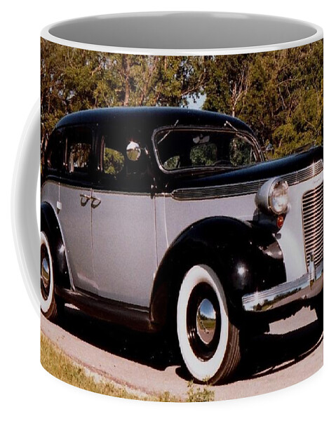 Car Coffee Mug featuring the photograph Chrysler Royal 1937 by Louise Adams