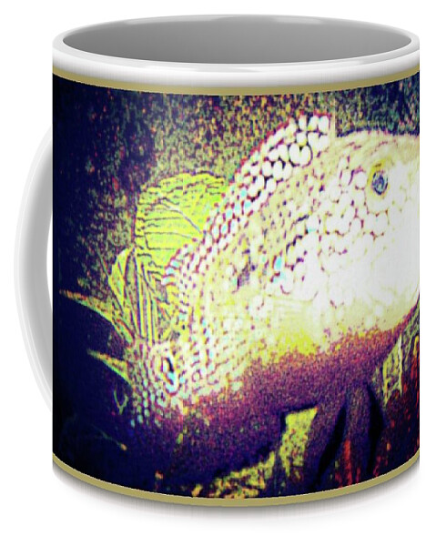  Coffee Mug featuring the mixed media Cichlid by YoMamaBird Rhonda