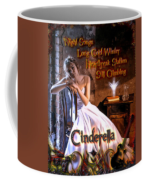 Cinderella Coffee Mug featuring the digital art Cinderella Discography by Michael Damiani
